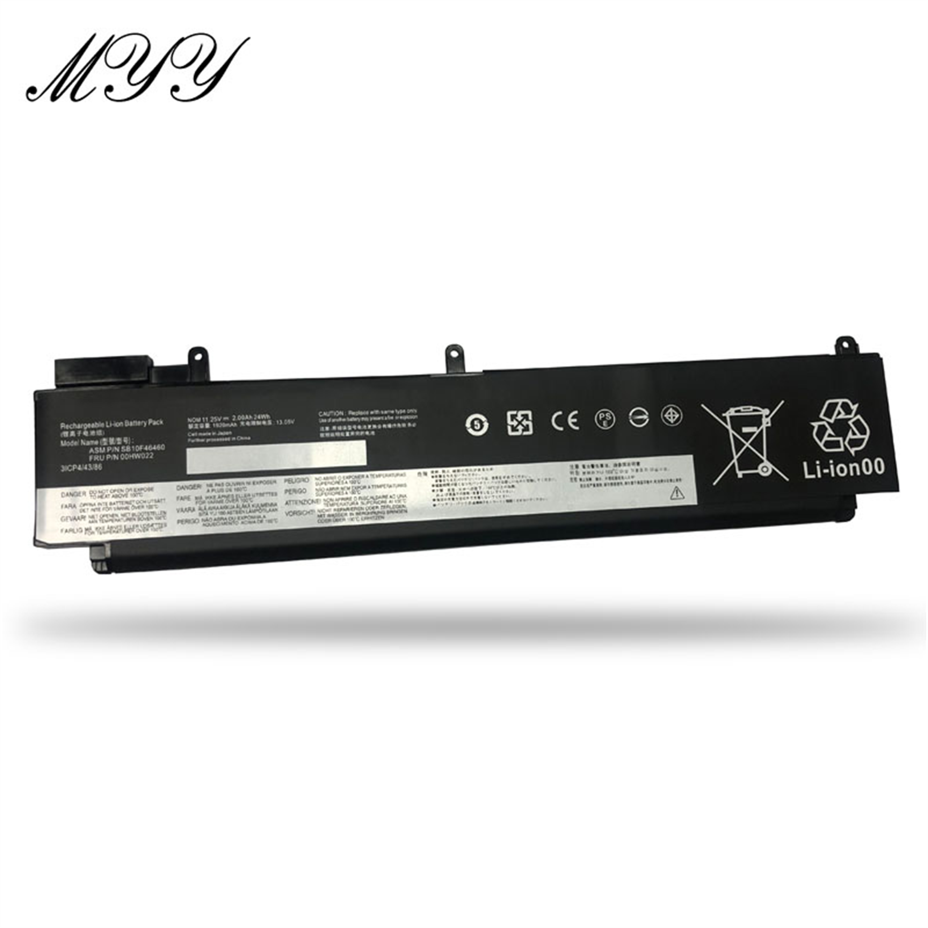 00HW022 rechargeable lithium ion Notebook battery Laptop battery LENOVO ThinkPad T460S Series 11.25V 24Wh
