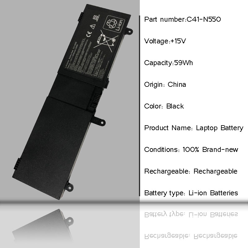 C41-N550 battery for laptop Replacement for ASUS N550JA N550JV N550J N550X47JV N550X47JV-SL N550JK Q550L Q550LF G550 G550JK
