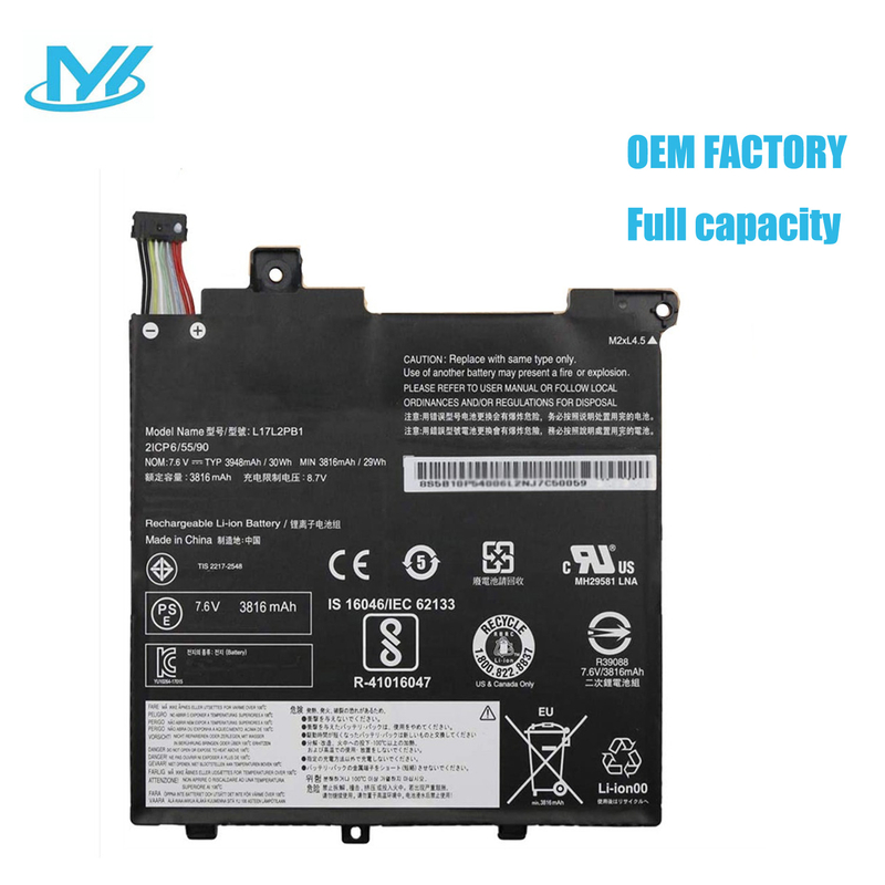 L17L2PB1 rechargeable lithium ion Notebook battery Laptop battery For Lenovo V330-14IKB, V330-14IKB-81B0, V330-14IKB-81B0004HMZ, V330-14IKB-81B0004MGE, V330-14IKB-81B0004RGE 7.6V 30Wh 3948mAh