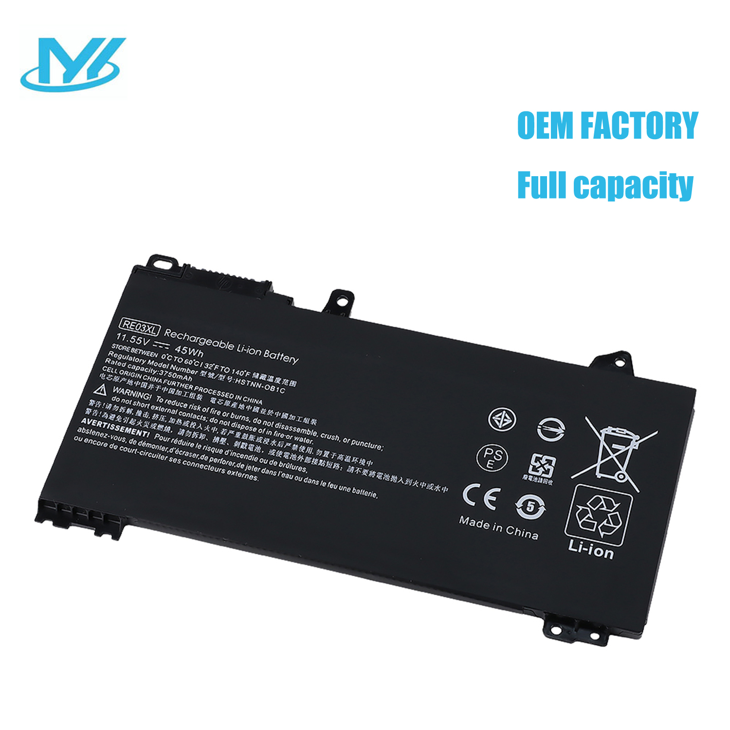 RE03XL rechargeable lithium ion Notebook battery Laptop battery for Hp ProBook 450 G6 Hp ProBook 430 G6 Hp ProBook 440 G6 Hp ProBook 445 G6 11.55V 3800mAh