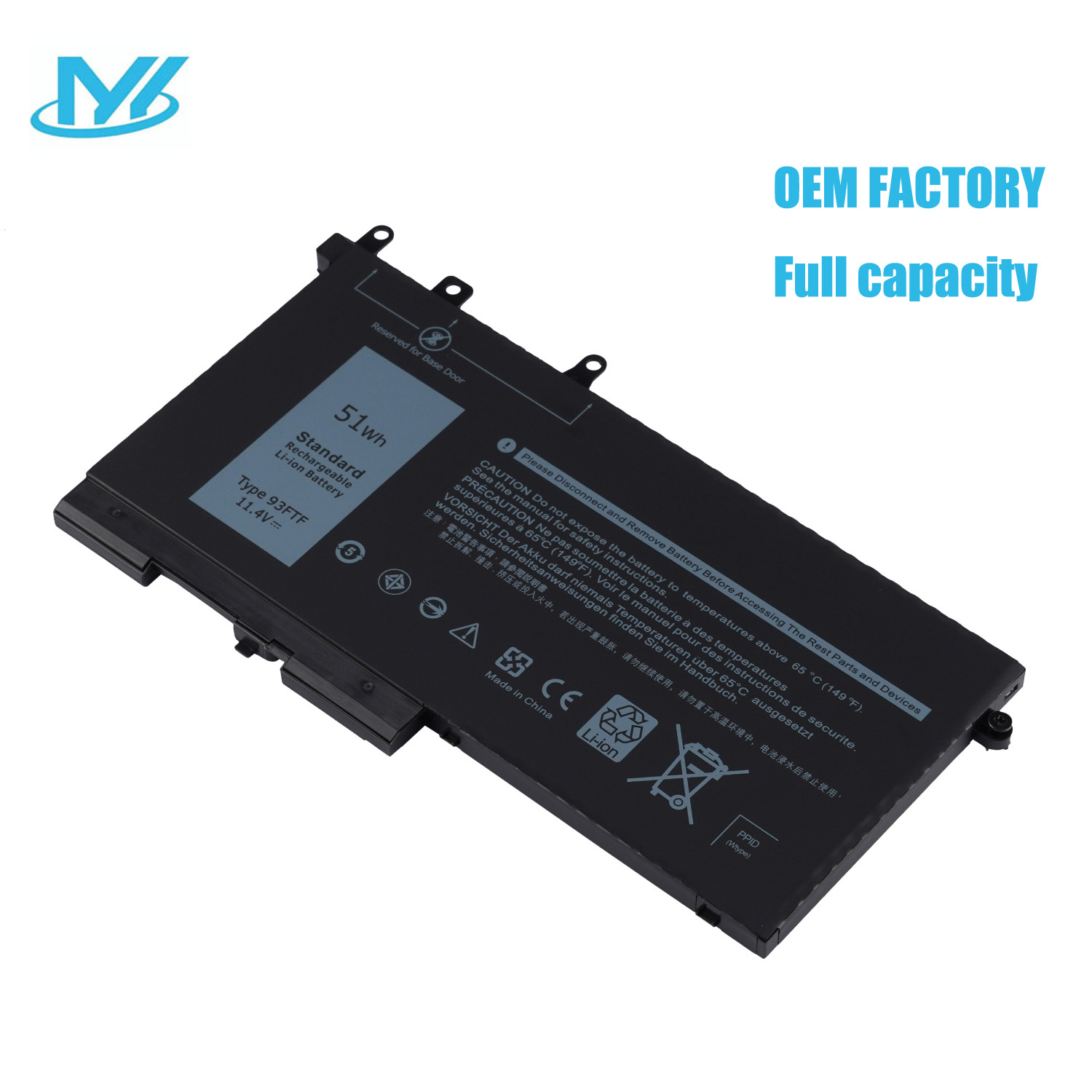 93FTF Laptop Battery notebook battery for Dell Precision 15 3520 3530 Latitude E5280 E5480 E5580 E5490 E5590 E5480 E5290 E5591 Series
