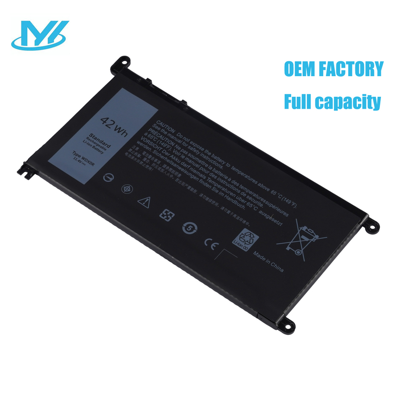 WDXOR rechargeable lithium ion Notebook battery Laptop battery Y3F7Y 3CRH3 T2JX4 11.4V 42Wh for Dell laptop Inspiron 7460 7560 13-5368 13-5378