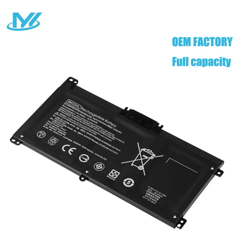 BK03XL rechargeable lithium ion Notebook battery Laptop battery 11.4 41.7Wh 8420mAh for HP laptop Pavilion x360 14 14-ba000 14m-ba000 series HSTNN-LB7S HSTNN-UB7G TPN-W125 916366-421 916366-541