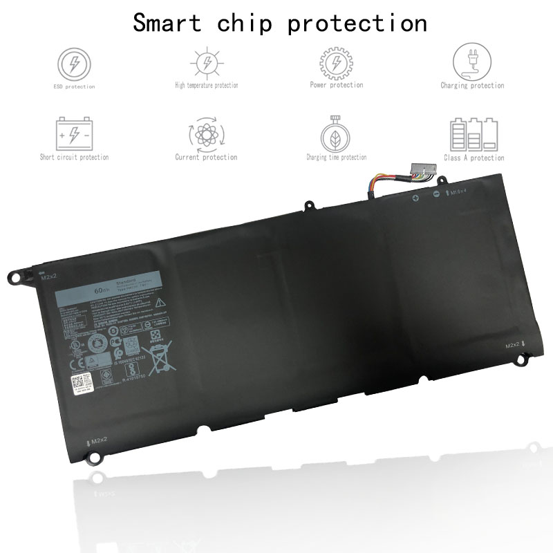 PW23Y Notebook battery Laptop battery lithium ion batteries 7.6v 60wh 7800mAh 0RNP72 0TP1GT RNP72 for Dell laptop XPS13 9360 13-9360-D1605G