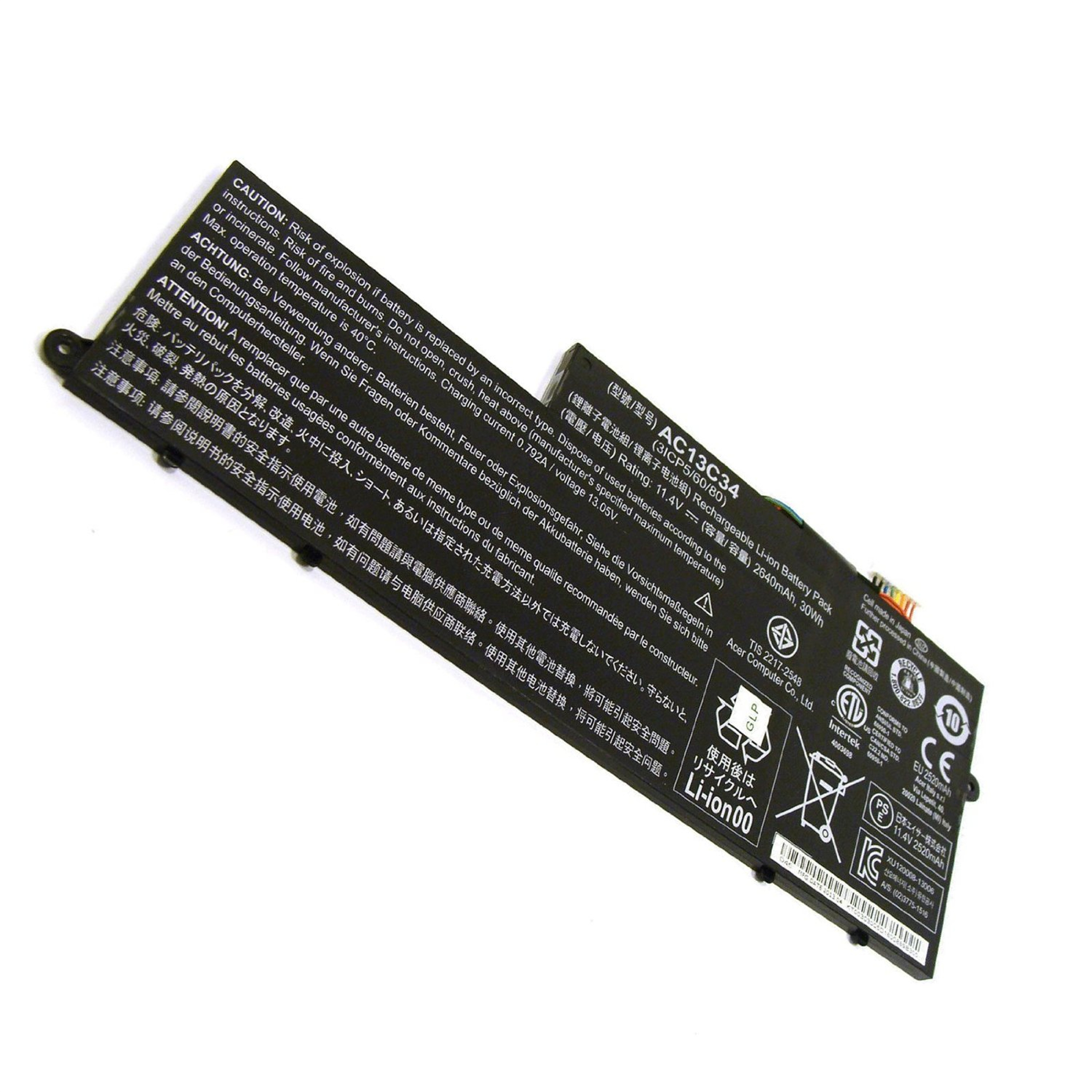 Best Seller OEM Manufacturer laptop battery lithium ion batteries AC13C34 for Acer Aspire V5-122P V5-122P-61454G50nss V5-122P-42154G50nbb V5-122P-61454G50nbb V5-122P-42154G50nss