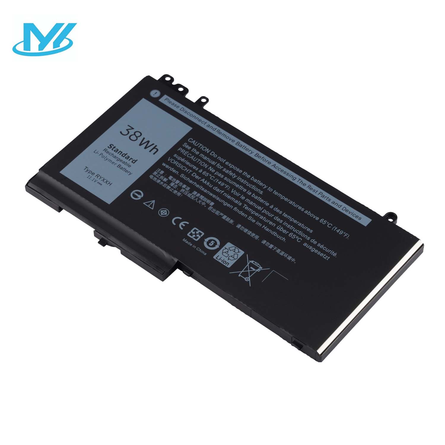 RYXXH replacement lithium ion Notebook battery Laptop battery 09P4D2 9P4D2 05TFCY 0YD8XC 11.1 V 38Wh for Dell laptop E5250 E5450 E5550 