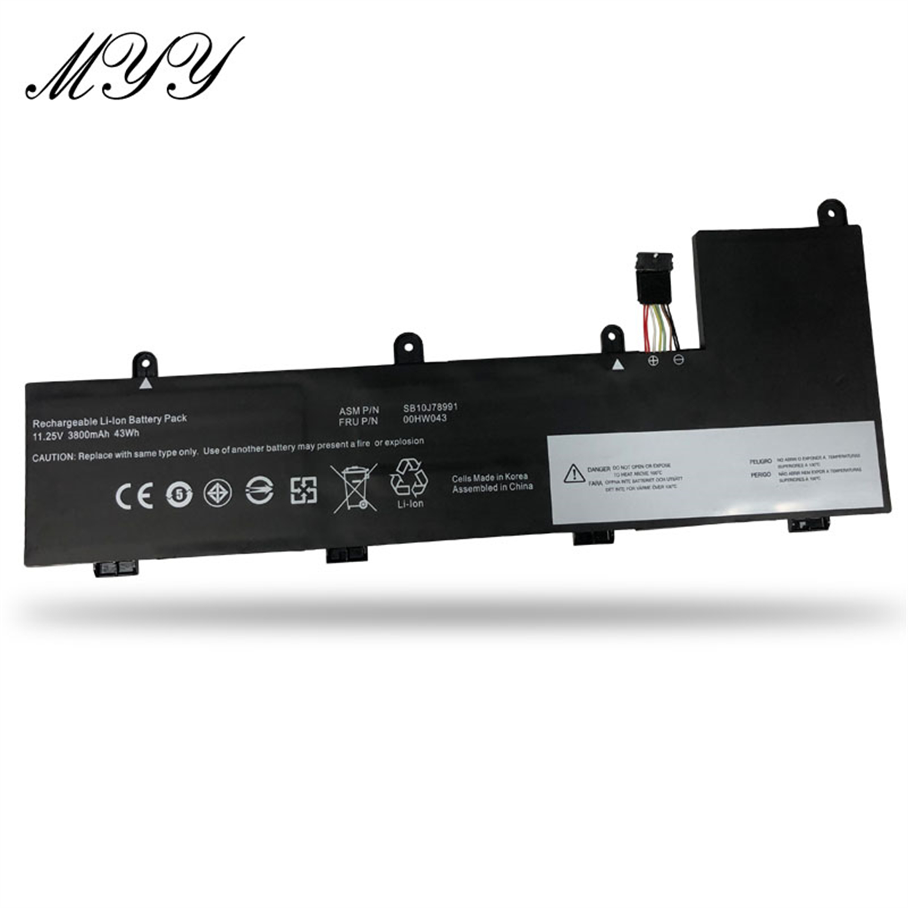 00HW043 rechargeable lithium ion Notebook battery Laptop battery LENOVO ThinkPad Yoga 11E 3rd Gen 11E Chromebook Series Notebook 11.25V 3800mAh