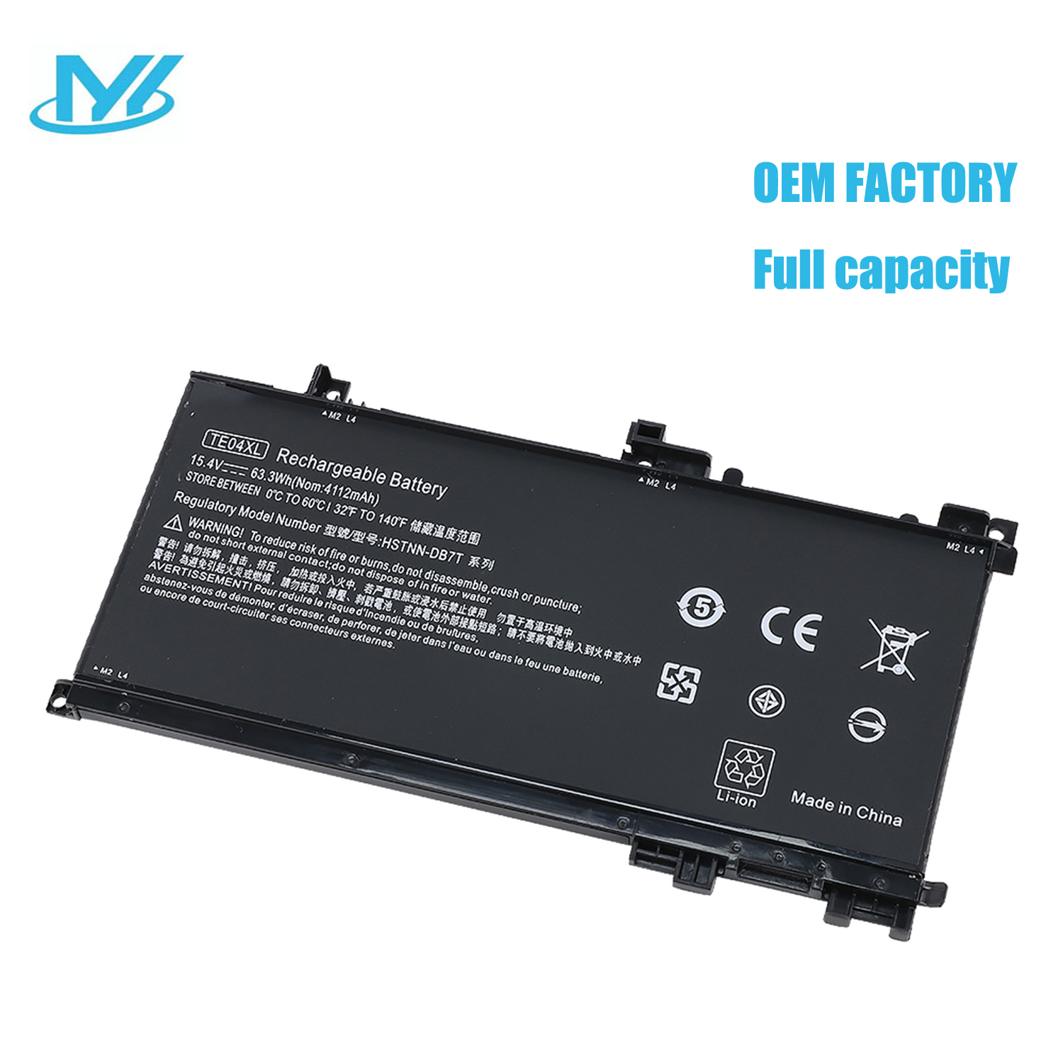 TE04XL rechargeable lithium ion Notebook battery Laptop battery For Hp OMEN 15-AX 15-AX033DX AX020TX BC219TX 905277-555 HSTNN-UB7A TPN-Q173 系列 REPLACEMENT BATTERY PN:TE04XL 905175-271 905175-2C1