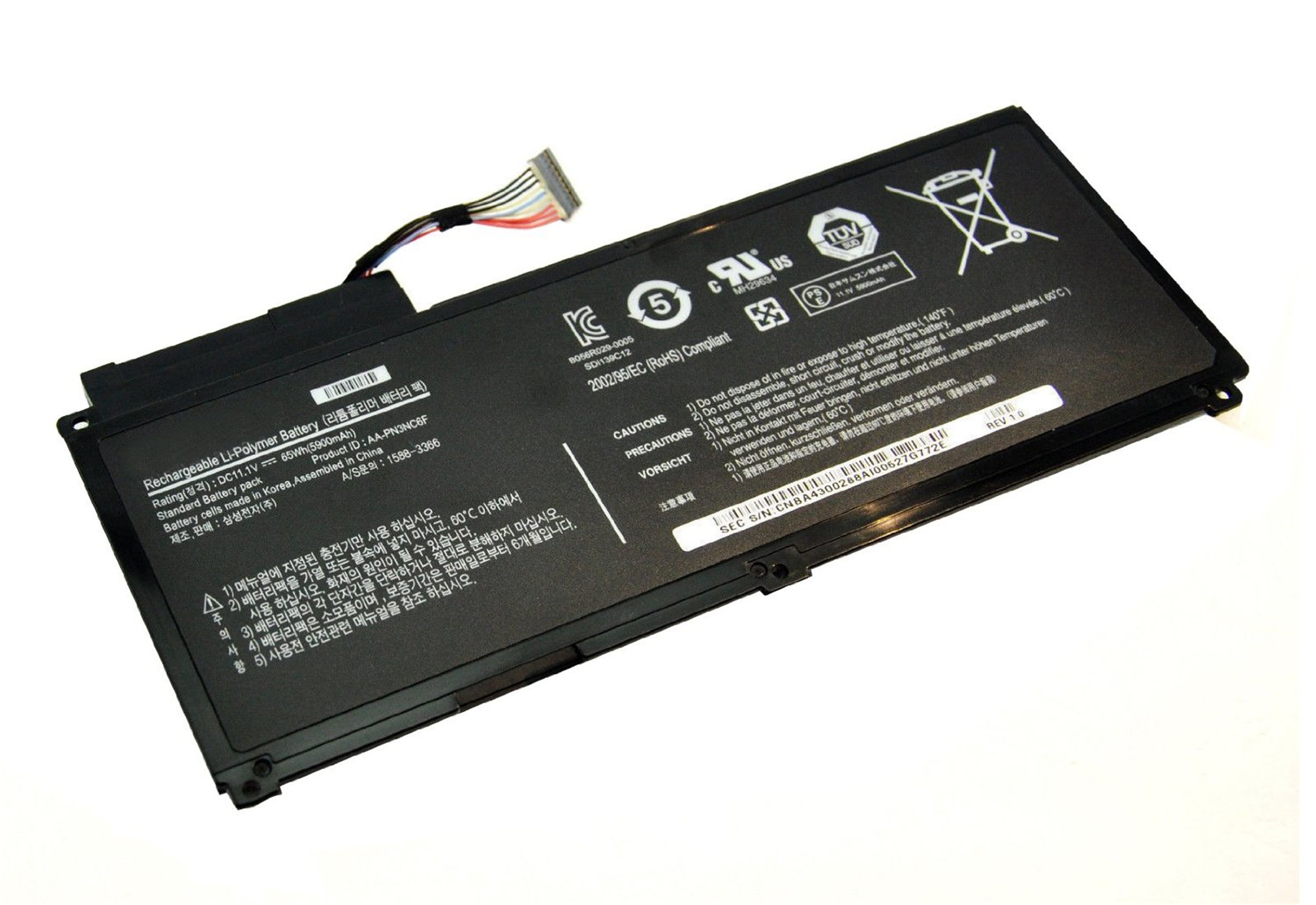 AA-PN3NC6F rechargeable lithium ion Notebook battery Laptop battery Portege Samsung SF310 Samsung SF410 Samsung SF510 Samsung QX310 Samsung QX410 Samsung QX411 Samsung QX510 11.1V 5900mAh