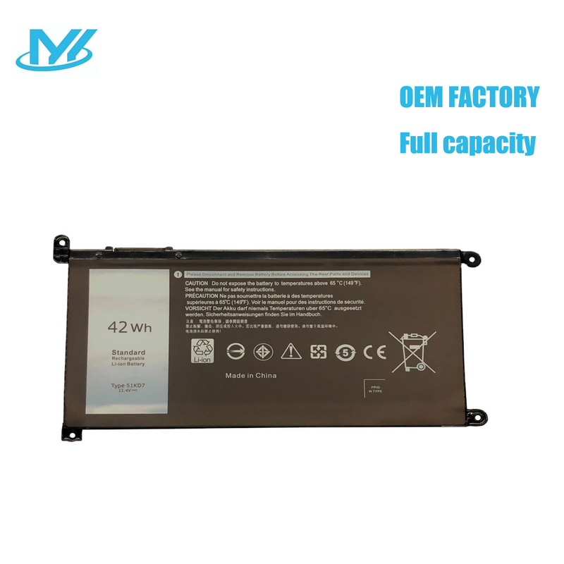 51KD7 Laptop Battery Replacement for Dell Chromebook 11 3180 3189 5190 3181 2-in-1 Series P28T001 Y07HK FY8XM 0FY8XM Laptop