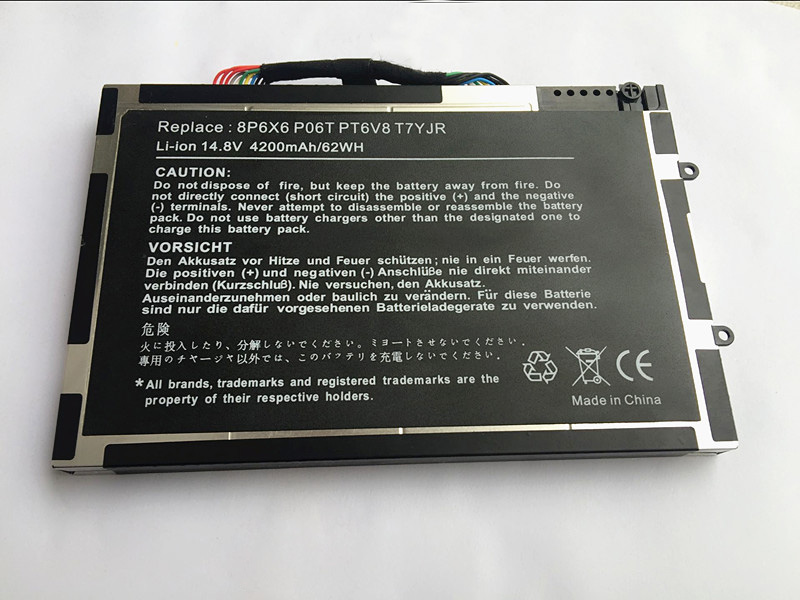 8P6X6 14.8V 4800mAh notebook battery laptop battery lithium battery For DELL Laptop M11X M14x R1 R2 R3 08P6X6