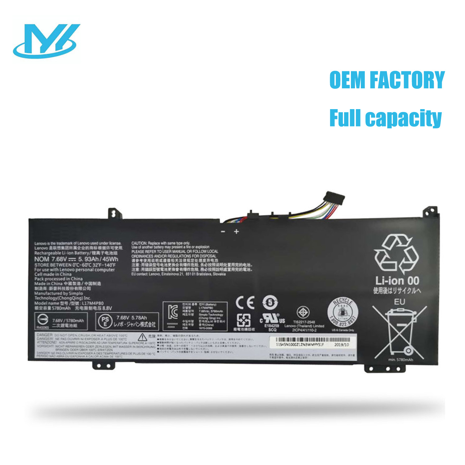L17M4PB0 rechargeable lithium ion Notebook battery Laptop battery For Lenovo Lenovo Flex 6-14IKB Series IdeaPad 530S-14ARR Series IdeaPad 530S-14IKB Series IdeaPad 530S-15IKB Series 
