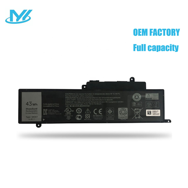 GK5KY 11.4V 43Wh Rechargeable lithium ion laptop Battery 04K8YH 92NCT 092NCT 4K8YH P20T for Dell Inspiron 13 7347 13-7352 3147 3000 11-3152 Series laptop
