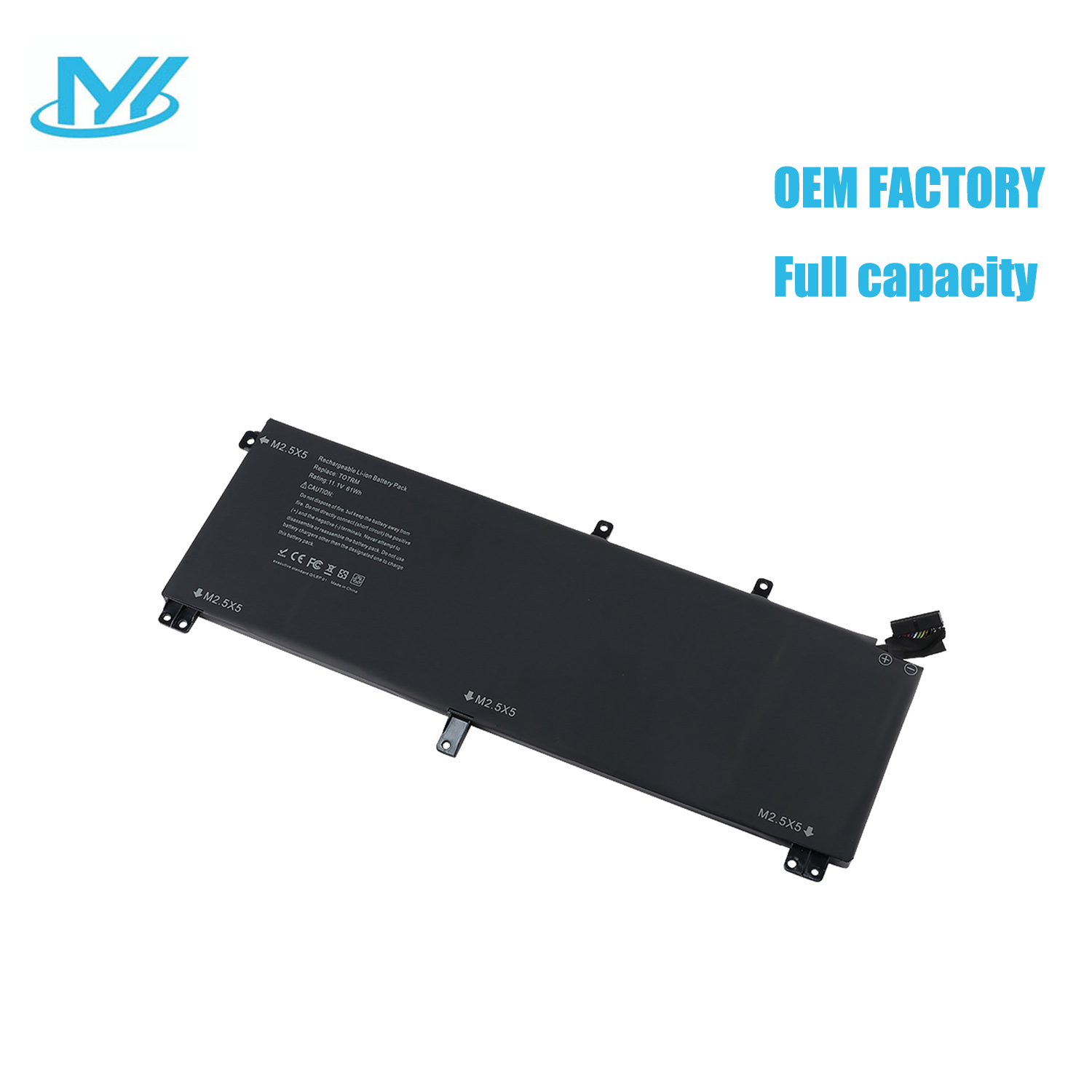 TOTRM 11.4V 8000mAh Laptop battery 245RR, 0H76MY, H76MV,07D1WJ, 7D1WJ, Y758W for Dell Laptop XPS 15 9530 M3800 Series