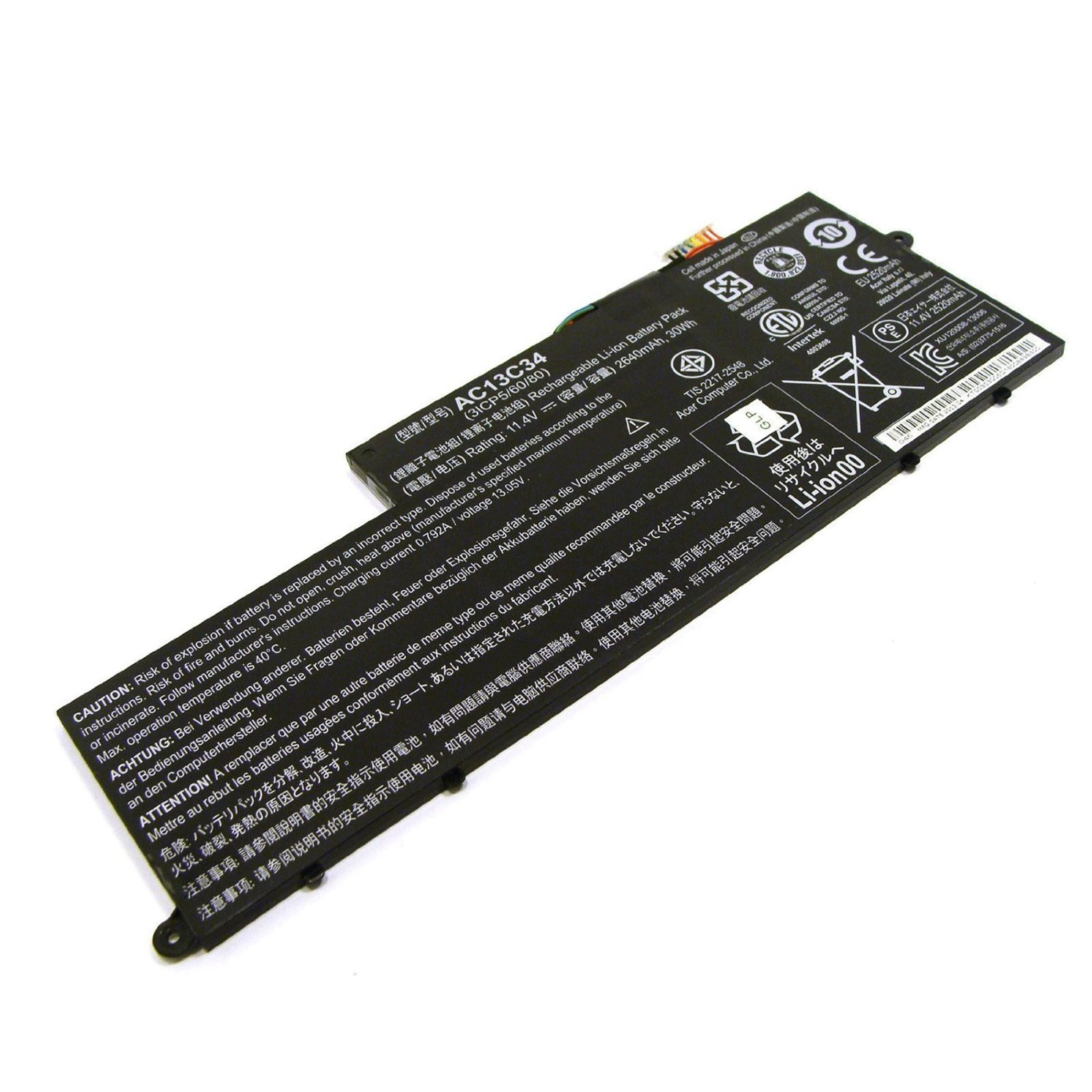 Best Seller OEM Manufacturer laptop battery lithium ion batteries AC13C34 for Acer Aspire V5-122P V5-122P-61454G50nss V5-122P-42154G50nbb V5-122P-61454G50nbb V5-122P-42154G50nss