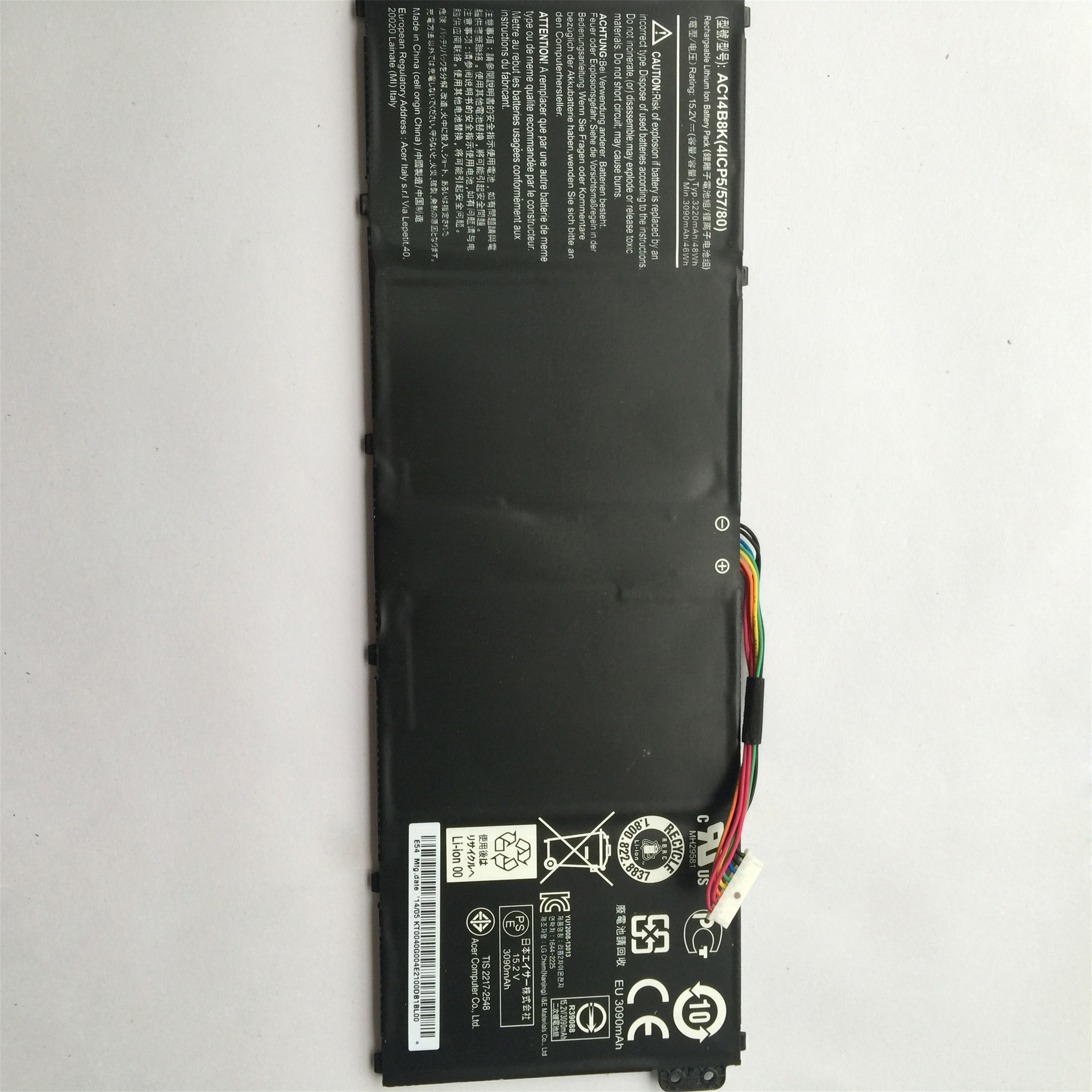 Best Seller OEM Manufacturer laptop battery lithium ion batteries AC14B8K for Acer V3-372-77FS P47B 557T 57NM V3-371-30FA Aspire E3-111
