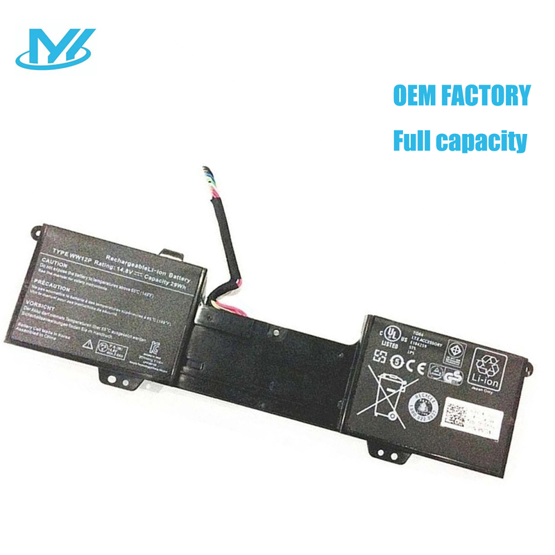 WW12P rechargeable lithium ion Notebook battery Laptop battery 9YXN1 TR2F1 14.8V 29Wh for Dell laptop Inspiron DUO 1090 DUO convertib