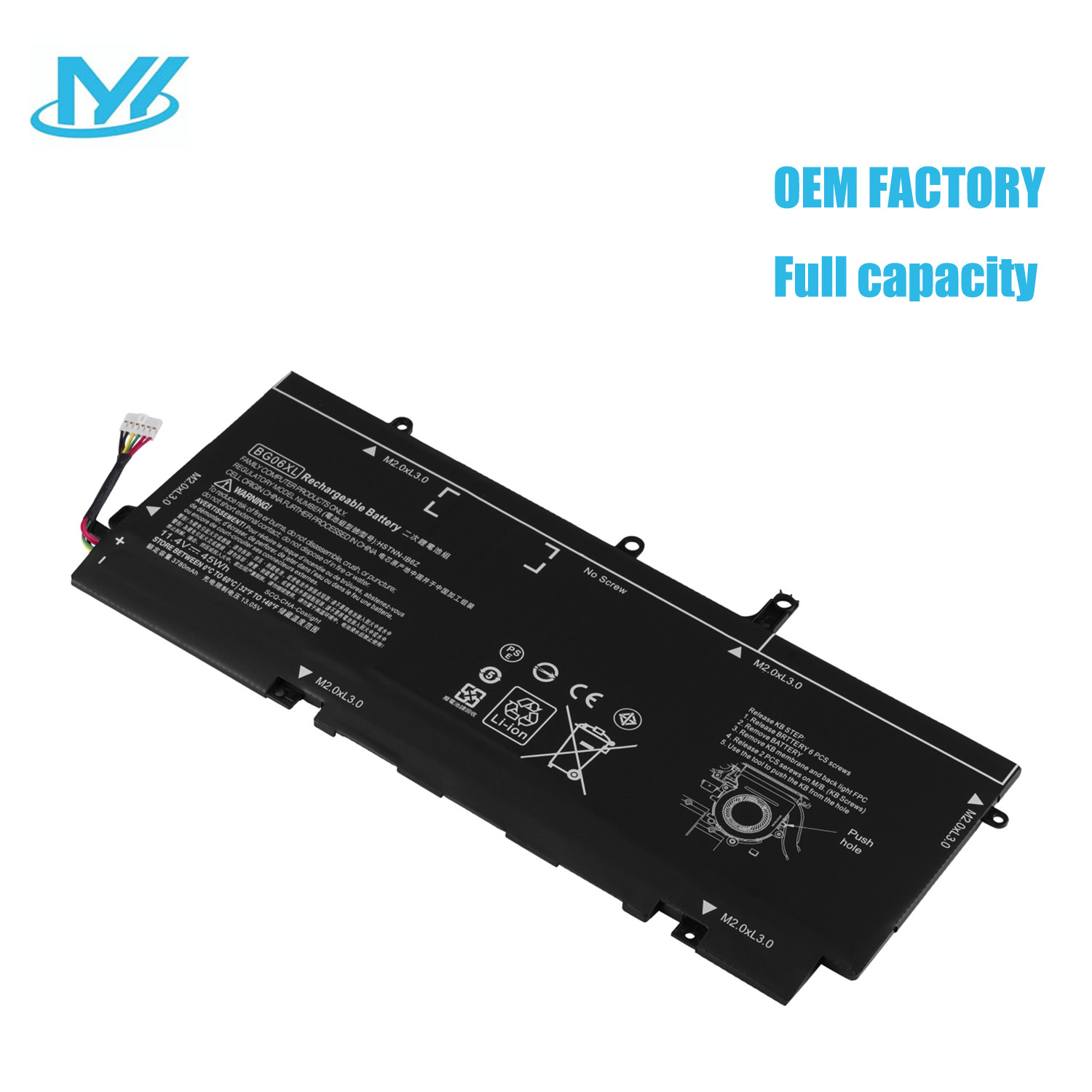 BG06XL rechargeable lithium ion Notebook battery Laptop battery 11.4 45Wh for HP laptop EliteBook 1040 G3 804175-1B1 HSTNN-IB6Z HSTNN-Q99C 804175-1C1