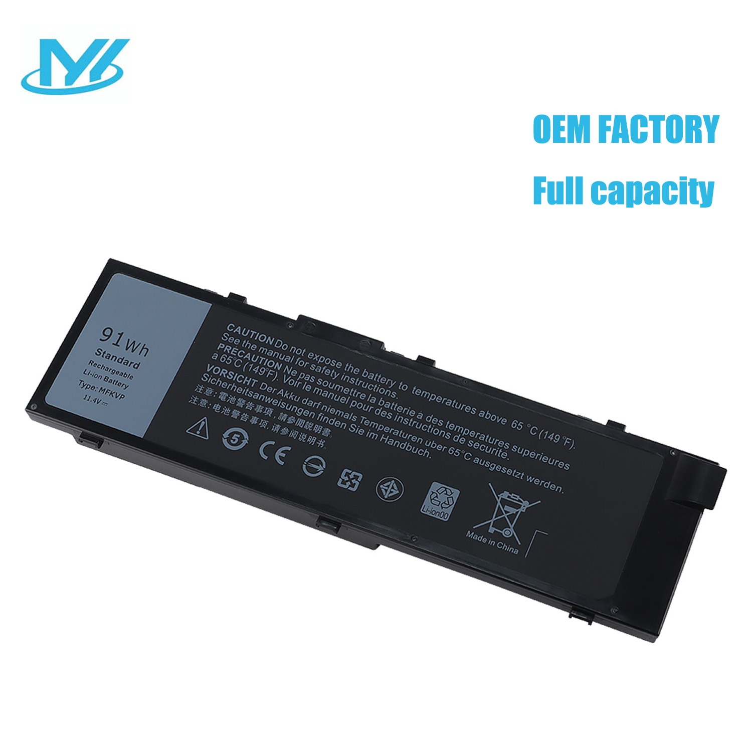 MFKVP rechargeable lithium ion laptop Battery 11.4V 91Wh T05W1 GR5D3 0GR5D3 0FNY7 RDYCT for Dell laptop Precision 15 7510 7520 17 7710 7720 M7510 M7710