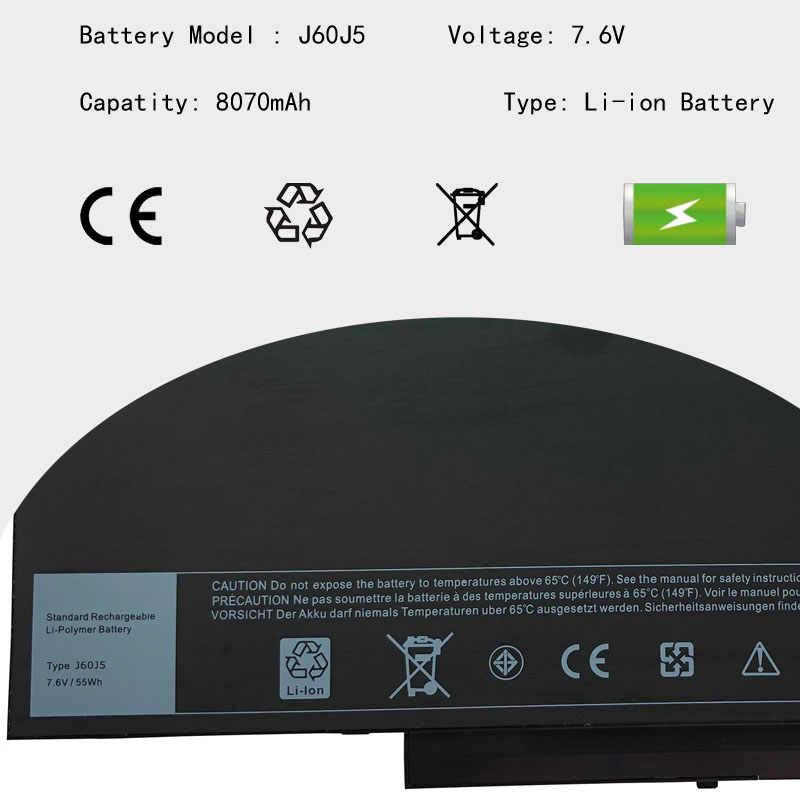 J60J5 R1V85 451-BBSX 451-BBSY Primary Laptop Battery lithium ion battery Replacement for Dell Latitude E7270 P26S001 E7470 P61G001 Series Notebook