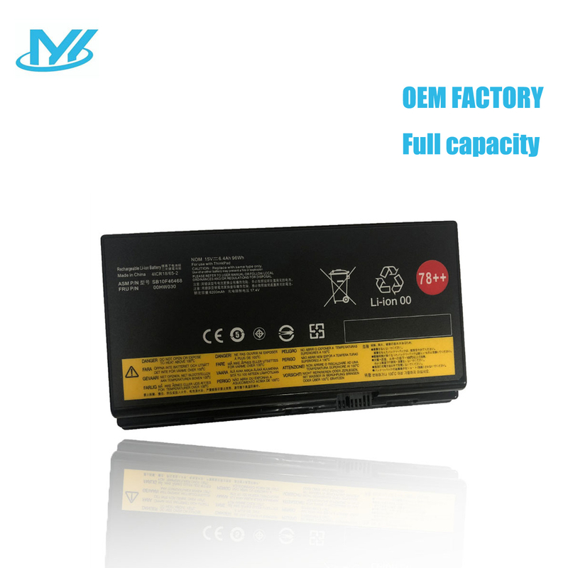 00HW030 rechargeable lithium ion Notebook battery Laptop battery LENOVO Thinkpad P70/ P71/ P72 15V 96Wh 6400mAh