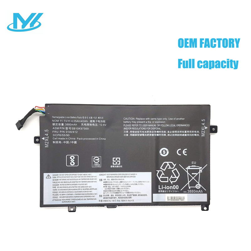 01AV412 rechargeable lithium ion Notebook battery Laptop battery LENOVO ThinkPad E475 E470C E470 Series 10.95V 45Wh 4.11Ah