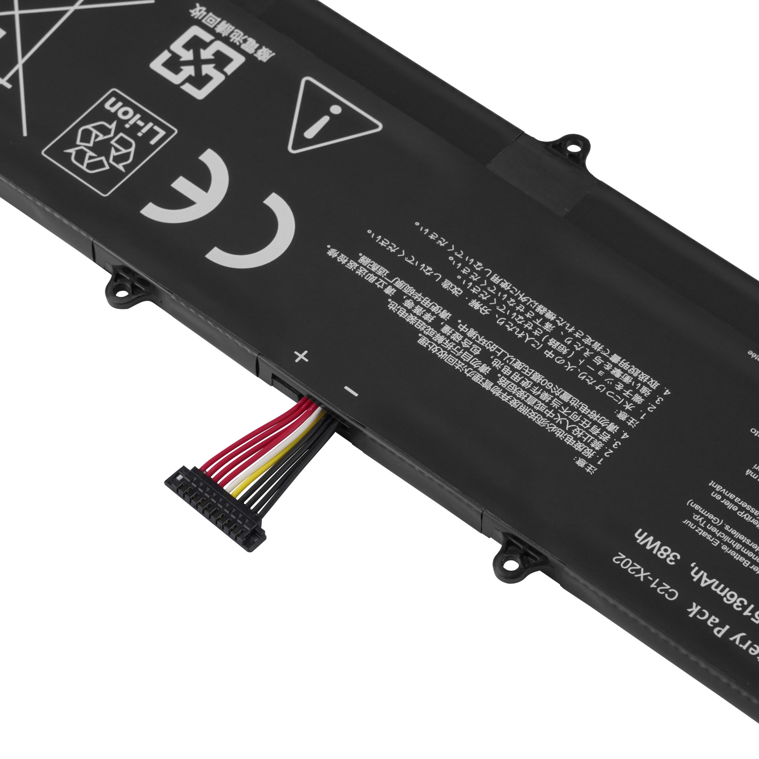 C21-x202 Replacement Laptop battery for Asus Vivobook Q200 Q200e S200 X202 X202e S200e Laptop 5136mah battery computer