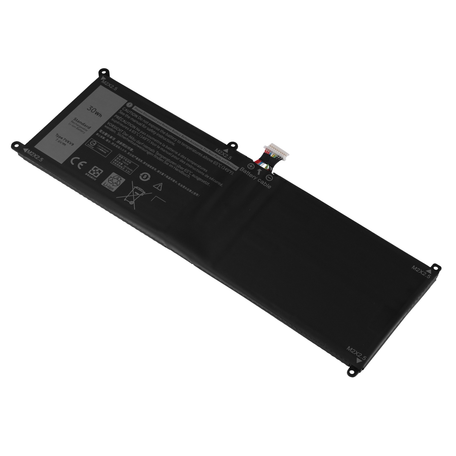 7VKV9 7.6V 30Wh Notebook battery laptop Battery Replacement for DELL Latitude XPS 12 7000 7275 9250 9TV5X laptop