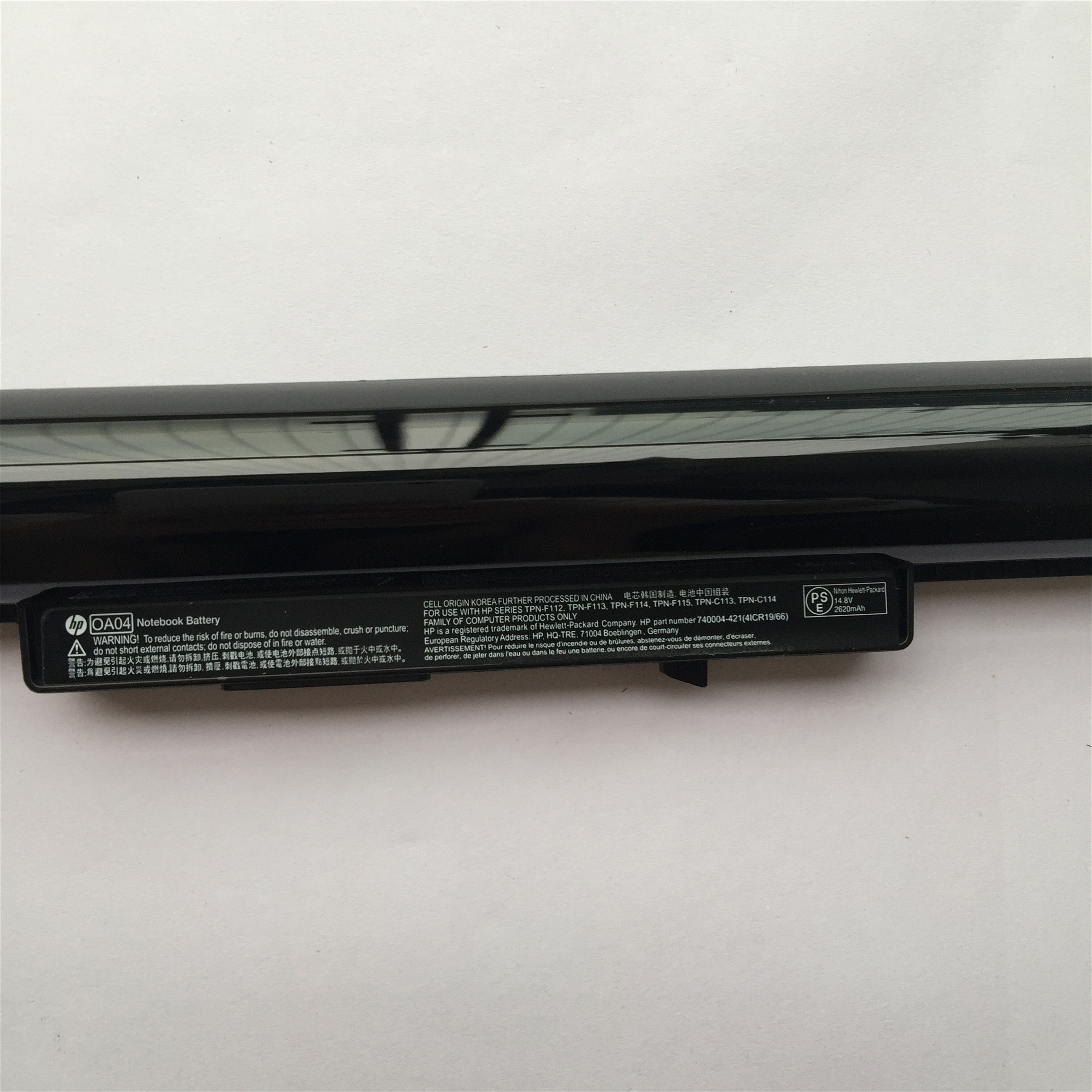 OA04 rechargeable lithium ion Notebook battery Laptop battery for HP 740715-001 746458-421 746641-001 751906-541 HSTNN-LB5Y HSTNN-LB5S HSTNN-PB5Y 14.8V 4400mAh