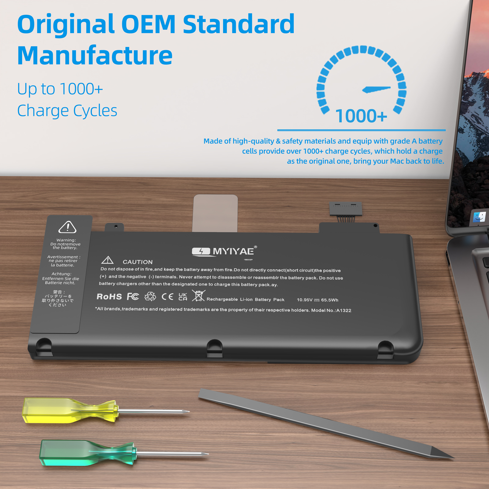 A1322 Battery for MacBook Pro 13 Inch Model A1278
