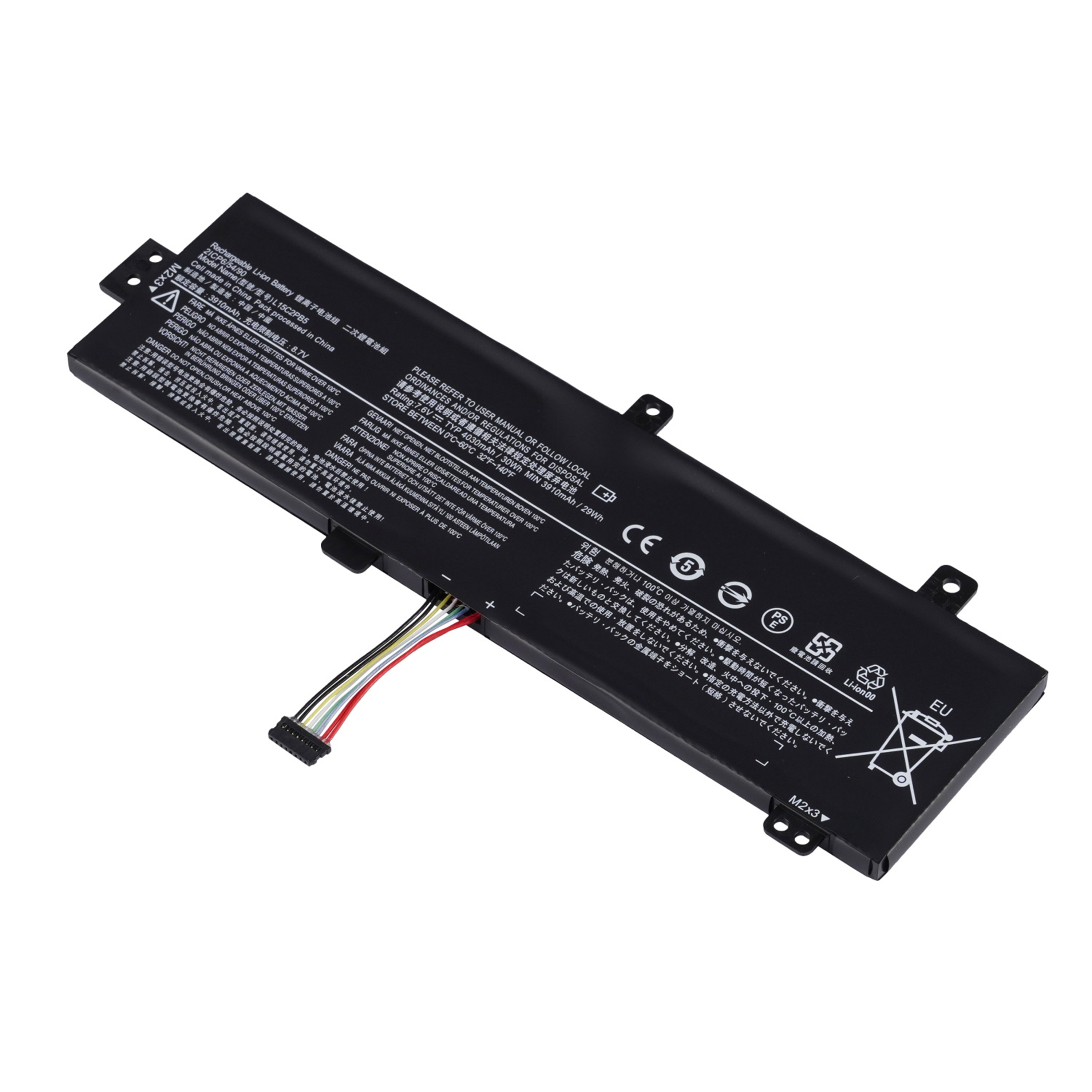 L15C2PB5 rechargeable lithium ion Notebook battery Laptop battery For with Lenovo XiaoXin 310 IdeaPad 310 Ideapad 510 8.7V 30Wh 4030mAh 