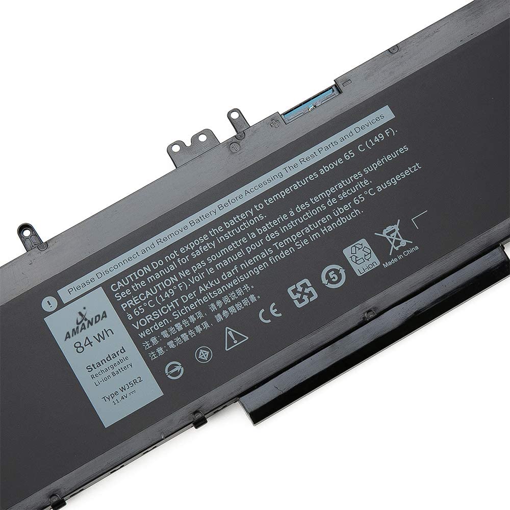 WJ5R2 rechargeable lithium ion Notebook battery Laptop battery WJ5R2 4F5YV 11.4V 84Wh for Dell laptop Latitude E5250 5250 5450 5550 5570 Precision M3510 3510