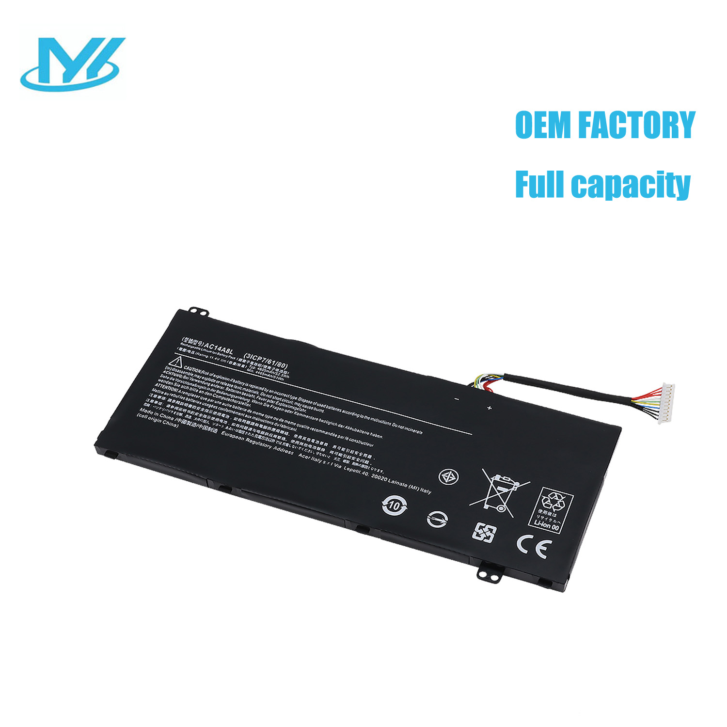Best Seller OEM Manufacturer laptop battery lithium ion batteries AC14A8L for Acer Aspire V5-122P V5-132 E3-111 E3-112 ES1-111M MS2377