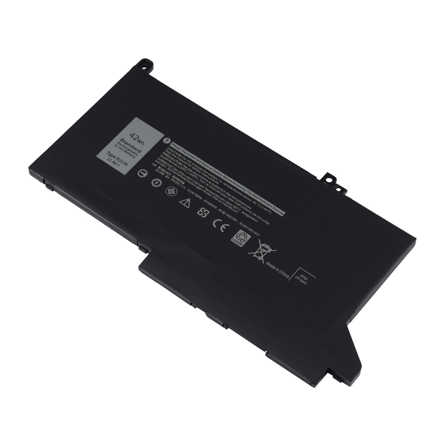 DJ1J0 42Wh 3-Cell Laptop Battery for Dell Latitude 12 7280 K8X0T KHY0C 7290 E7280 E7290 13 7380 7390 E7380 E7390 14 7480