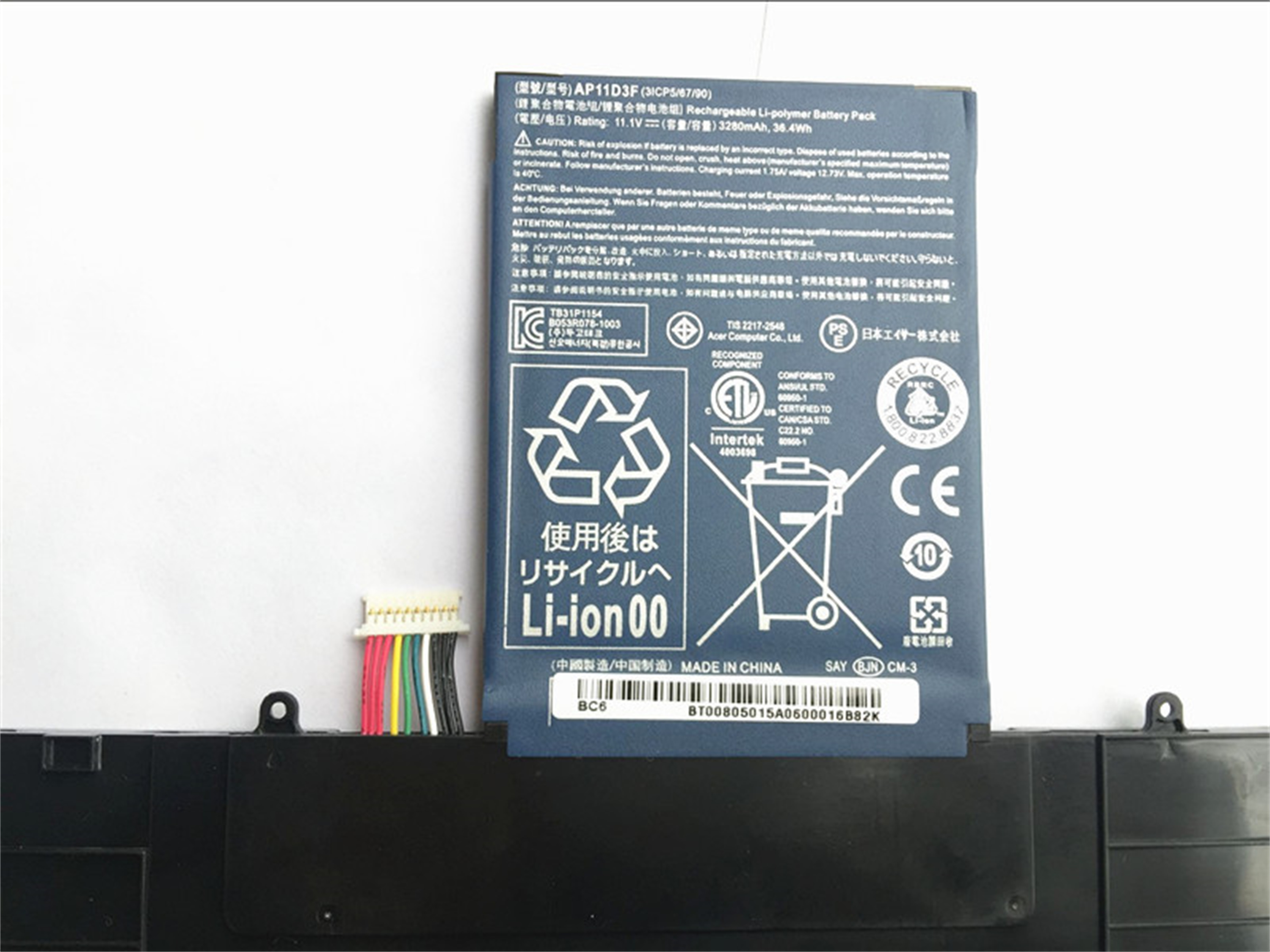 Best Seller OEM Manufacturer laptop battery lithium ion batteries AP11D3F for Acer Acer Aspire S3 Series S3 ASS3 MS2346S3-391-6407