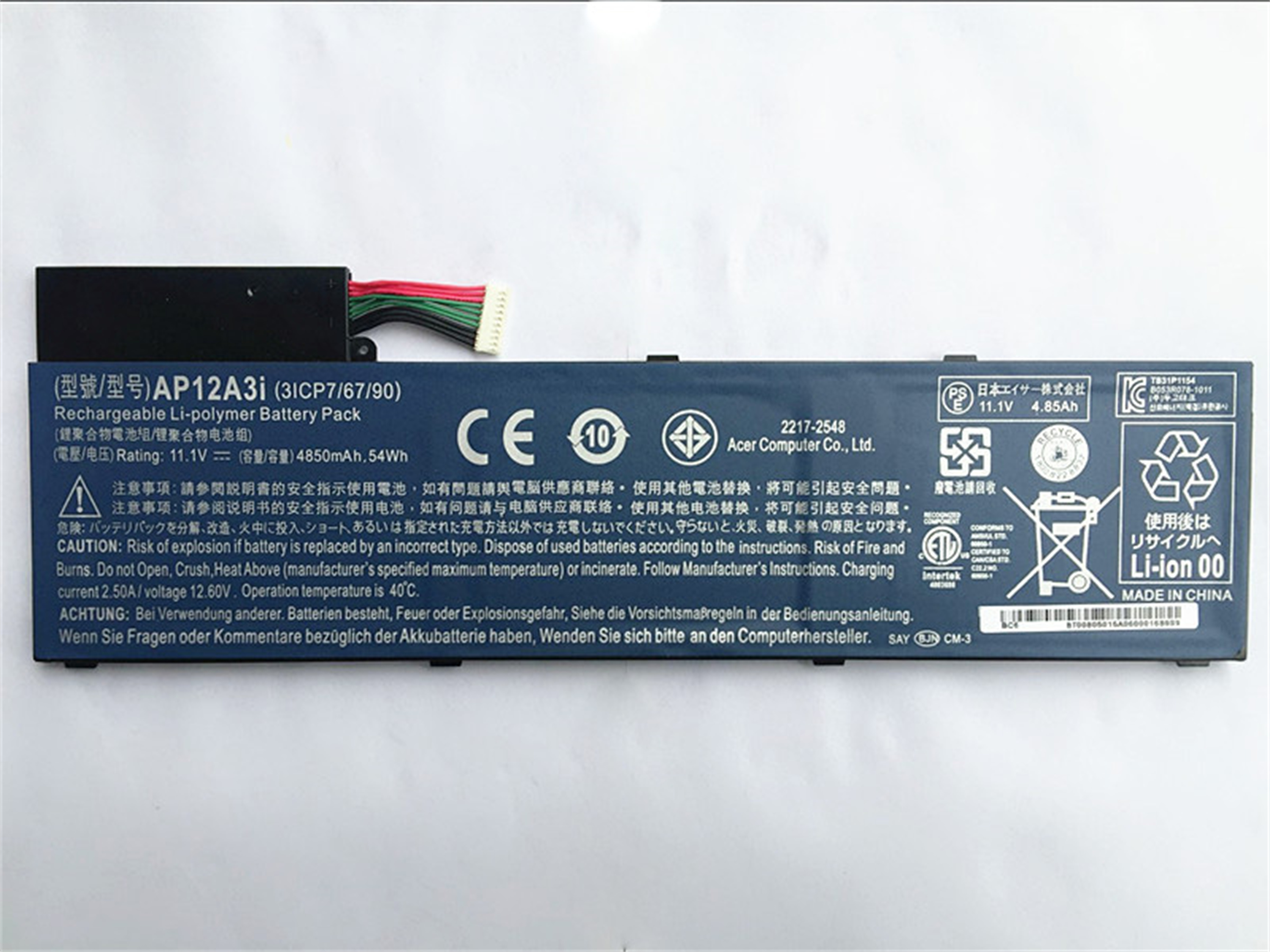Best Seller OEM Manufacturer laptop battery lithium ion batteries AP12A3i for Acer Z09 MA50 Timeline Ultra M3 Series Timeline Ultra M3 M3-581TG-52464G52Mnkk