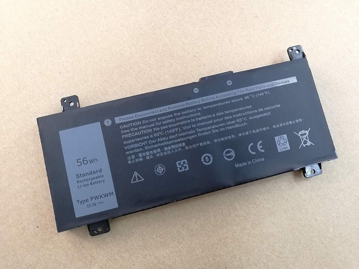 PWKWM lithium ion Notebook battery Laptop battery 15.2 V 56Wh for Dell laptop Inspiron 14-7466 7467 14-7467 7000
