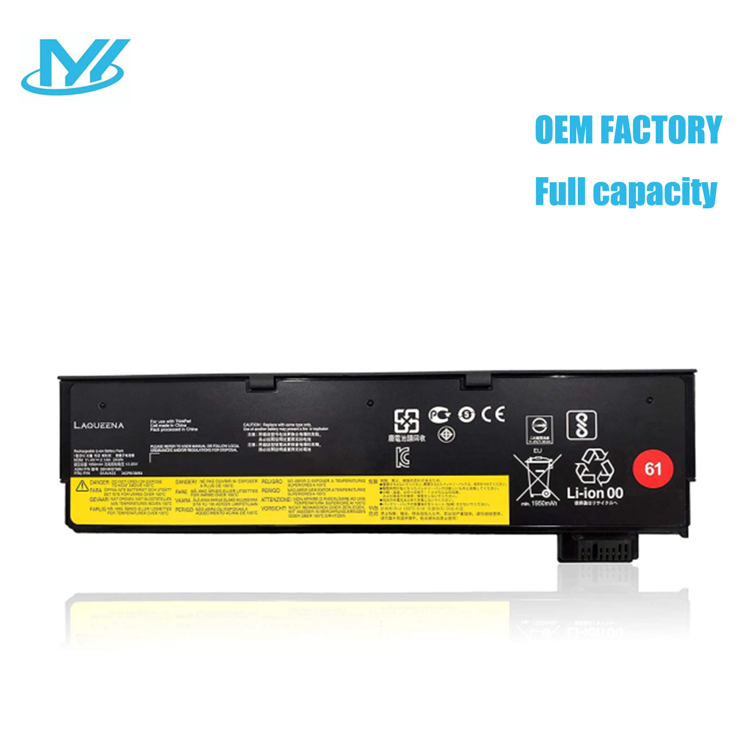 SB10K97580 rechargeable lithium ion Notebook battery Laptop battery For Lenovo ThinkPad A475 A485 T470 T570 T480 T580 P51S P52S TP25 24WH/2100MAH 11.4V 3Cell 