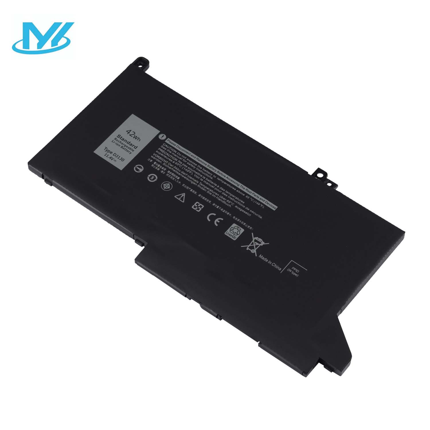 DJ1J0 42Wh 3-Cell Laptop Battery for Dell Latitude 12 7280 K8X0T KHY0C 7290 E7280 E7290 13 7380 7390 E7380 E7390 14 7480
